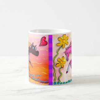 De Café Caneca alegre #4 dos cavalos