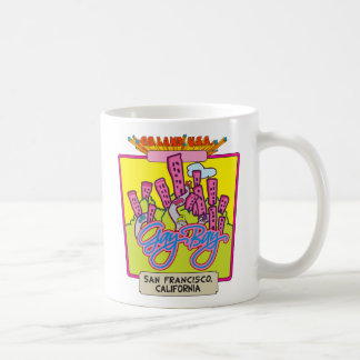 De Café Caneca alegre da baía