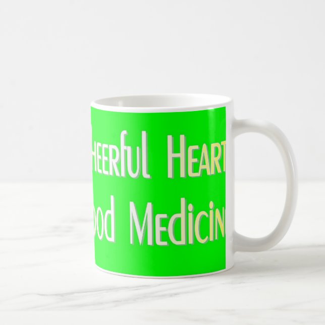 De Café Caneca alegre do coração (Direita)