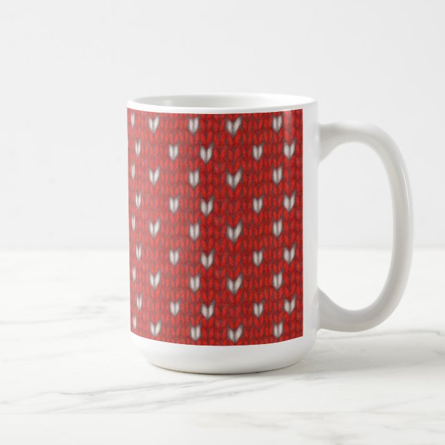 DE CAFÉ CANECA ALTA BRANCA COM CORAÇÃO TRICOTADO (Direita)