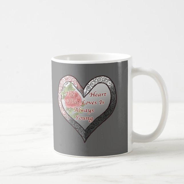 De Café Caneca Always Young Valentine Heart (Direita)