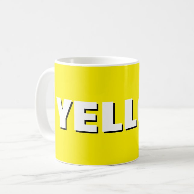 De Café Caneca AMARELA – Luz do Sol em Cerâmica | We Are A (Frente Esquerda)