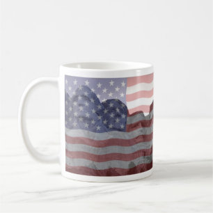 De Café Caneca americana da bandeira da cidadania