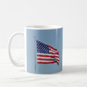 De Café Caneca americana da bandeira da cidadania