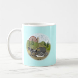 De Café caneca Amish Buggy Returning