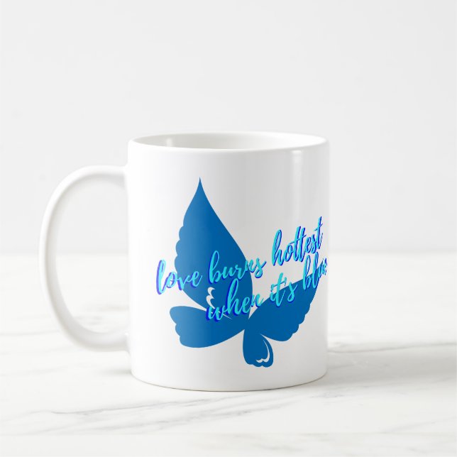 De Café Caneca Amor Queima Mais Quente Quando É Azul (Esquerda)