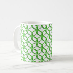 De Café Caneca - Anéis entrelaçados em verde
