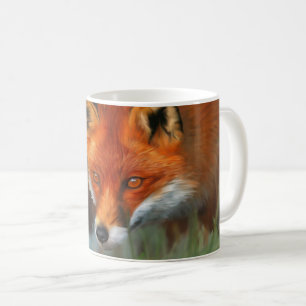 De Café Caneca animal completa vermelha do Fox