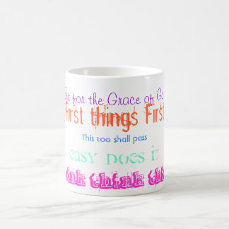 De Café Caneca anónima do slogan dos alcoólicos do AA