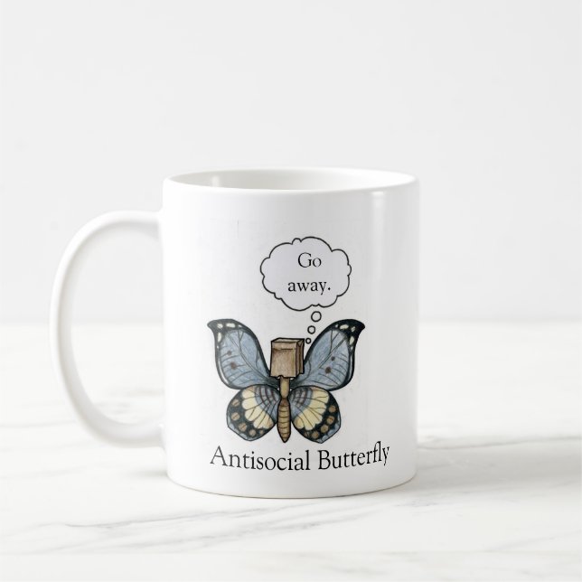 De Café Caneca anti-social da borboleta (Esquerda)