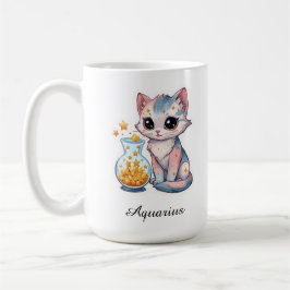 De Café Caneca Aquário Zodíaco Celestial - Aguadeiro Rosa