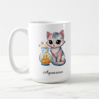 De Café Caneca Aquário Zodíaco Celestial - Aguadeiro Rosa