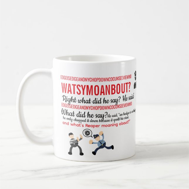 De Café Caneca Arthur Webley MUG Hot Fuzz (Esquerda)