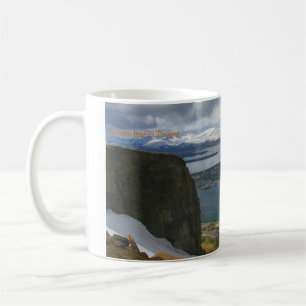 De Café Caneca ártica do penhasco dos Paragliders