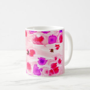 De Café Caneca Artística Rosa