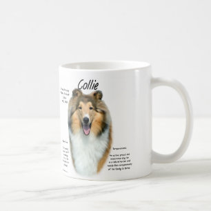 De Café Caneca áspera do Collie do Sable