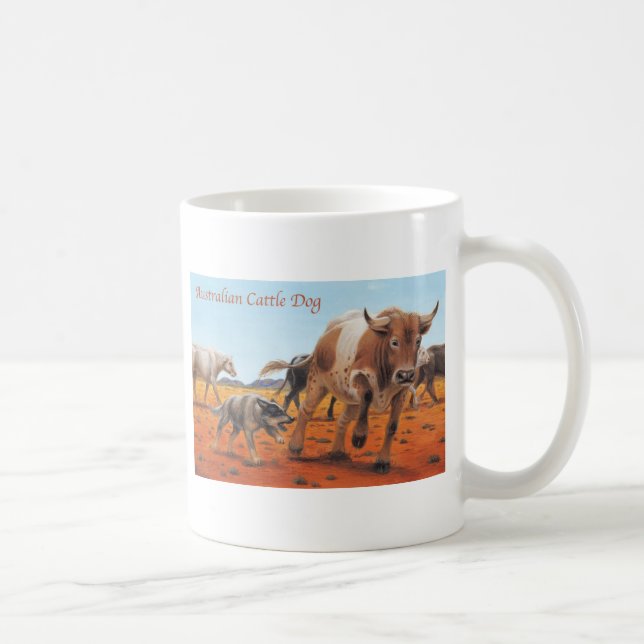 De Café Caneca australiana do cão do gado (Direita)