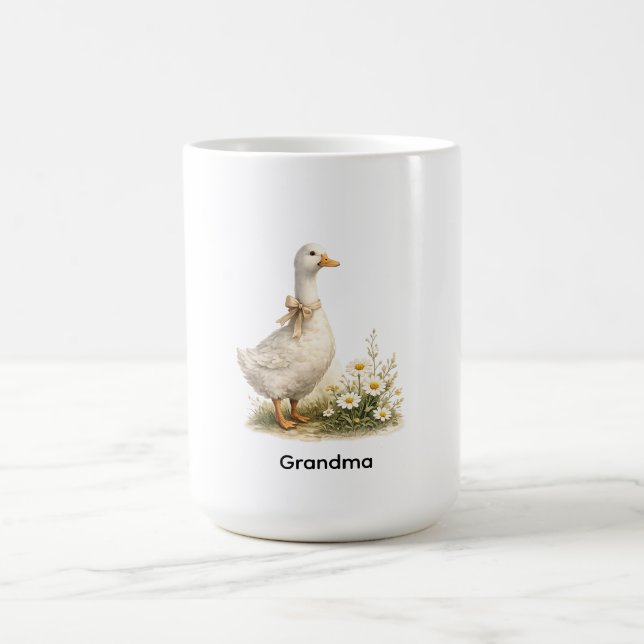 De Café Caneca Avó Ganso Vintage Personalizada (Centro)