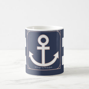 De Café Caneca Aweigh do marinheiro das âncoras no marinh