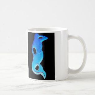 De Café caneca azul