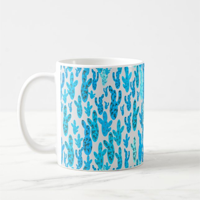 De Café Caneca azul cactos (Esquerda)
