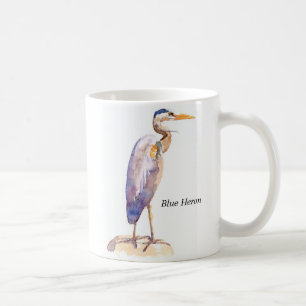 De Café Caneca azul da garça-real