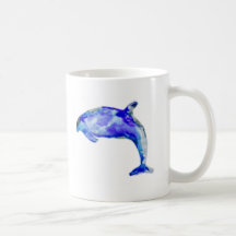 Caneca azul do golfinho