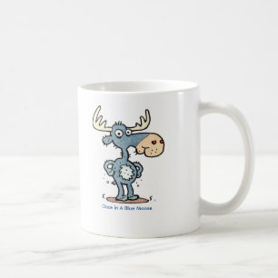 De Café Caneca azul dos alces