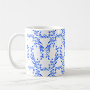 De Café Caneca azul e branca dos ganhos da Aquarela