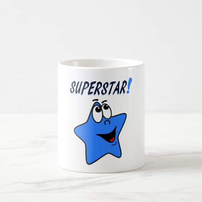De Café Caneca azul lunática da estrela mundial dos (Centro)