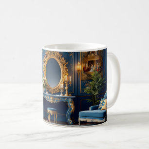 De Café Caneca Azul Vintage para Almas Elegantes