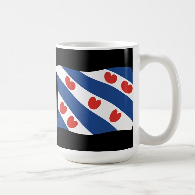 De Café Caneca Bandeira da Frísia (Direita)