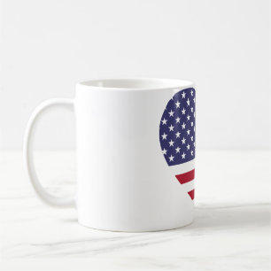 De Café Caneca bandeira dos EUA com amor