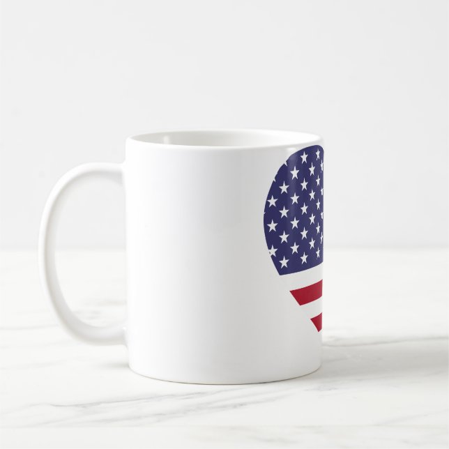 De Café Caneca bandeira dos EUA com amor (Esquerda)