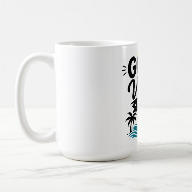 De Café Caneca Beach Mode On | Caneca Divertida para Féria (Esquerda)