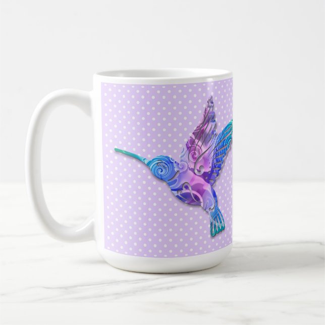 De Café Caneca Beija-flor Lavanda (Esquerda)