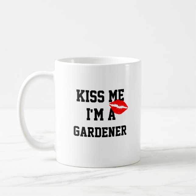 De Café Caneca Beije Me Eu Sou Um Jardineiro (Esquerda)