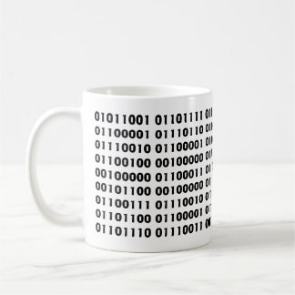 De Café caneca binária