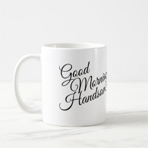 De Café Caneca Black & White Good Morning Handsome
