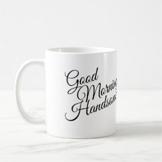 De Café Caneca Black & White Good Morning Handsome