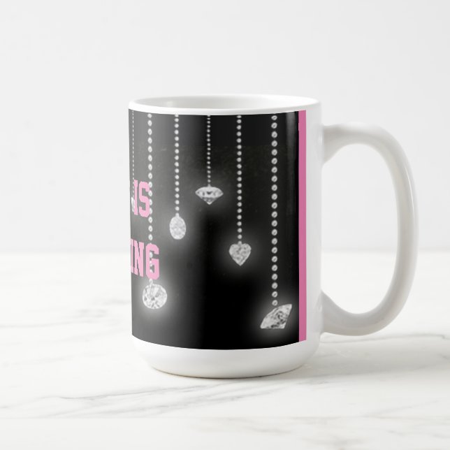 De Café Caneca Bling Is My Thing Diamonds (Direita)