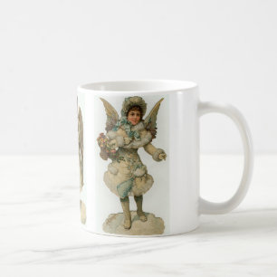 De Café Caneca bonita do anjo do Victorian