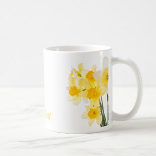 De Café Caneca bonita dos Daffodils