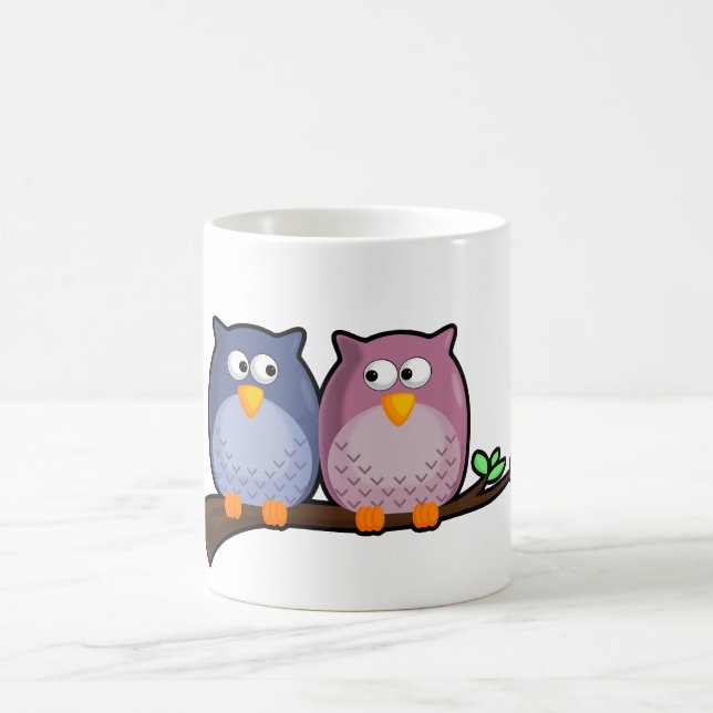 De Café Caneca bonito das corujas (Centro)