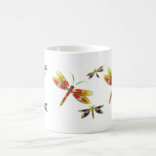 De Café caneca bonito das libélulas (Centro)