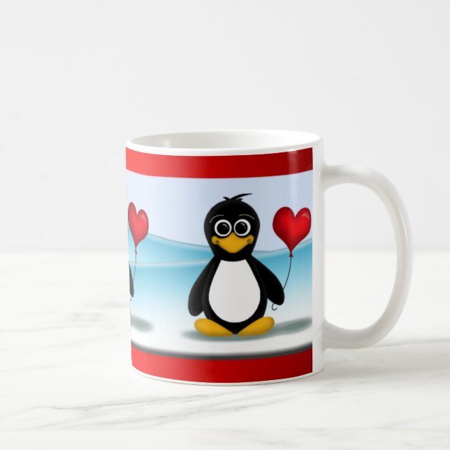 De Café Caneca bonito do dia dos namorados do balão do (Direita)