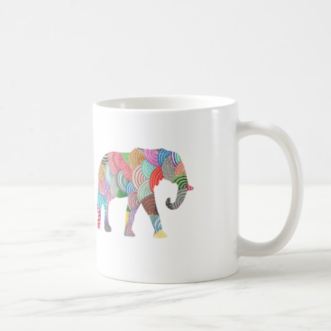 De Café Caneca bonito do elefante (Direita)