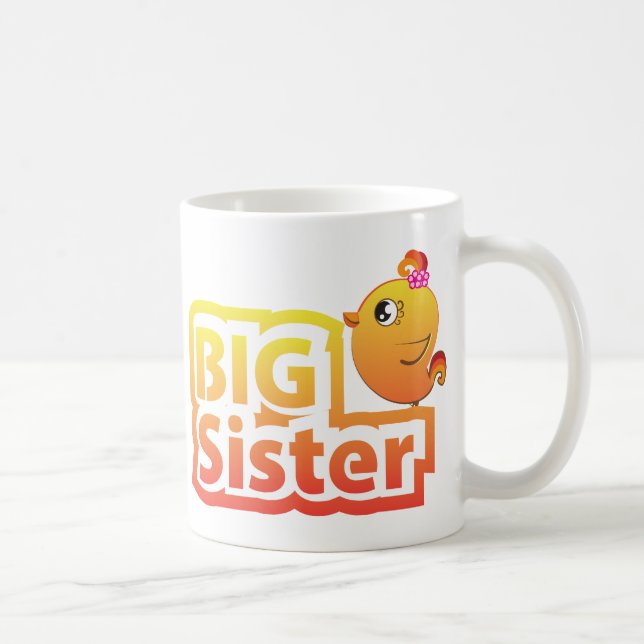 De Café Caneca bonito do pássaro da galinha do bebê da (Direita)