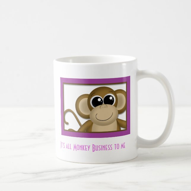 De Café Caneca bonito do roxo do macaco (Direita)