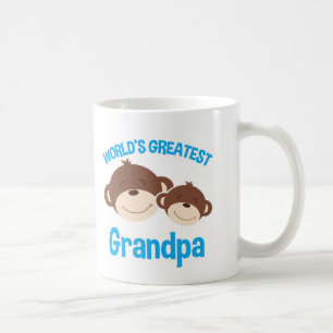 De Café Caneca bonito dos macacos do grande vovô do mundo